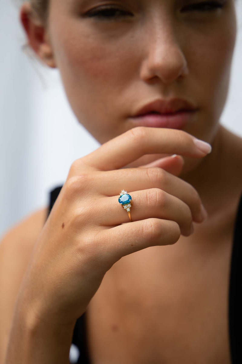 Anillo Petra azul