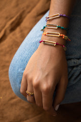 Pulsera Chiara naranja fluor