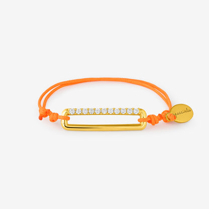 Chiara fluorescent orange bracelet
