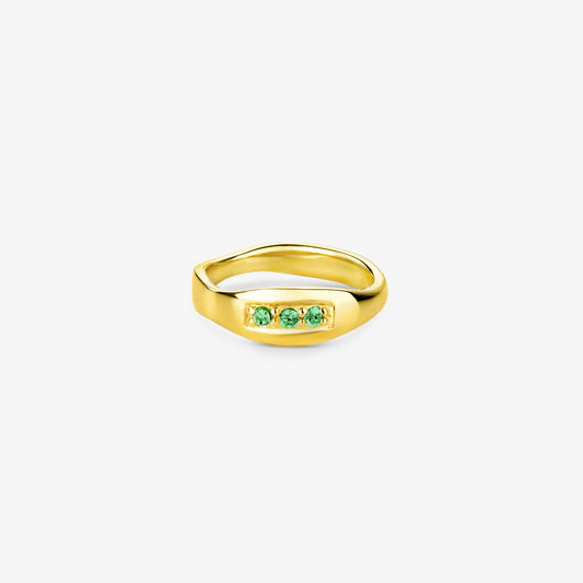 Flavia green ring