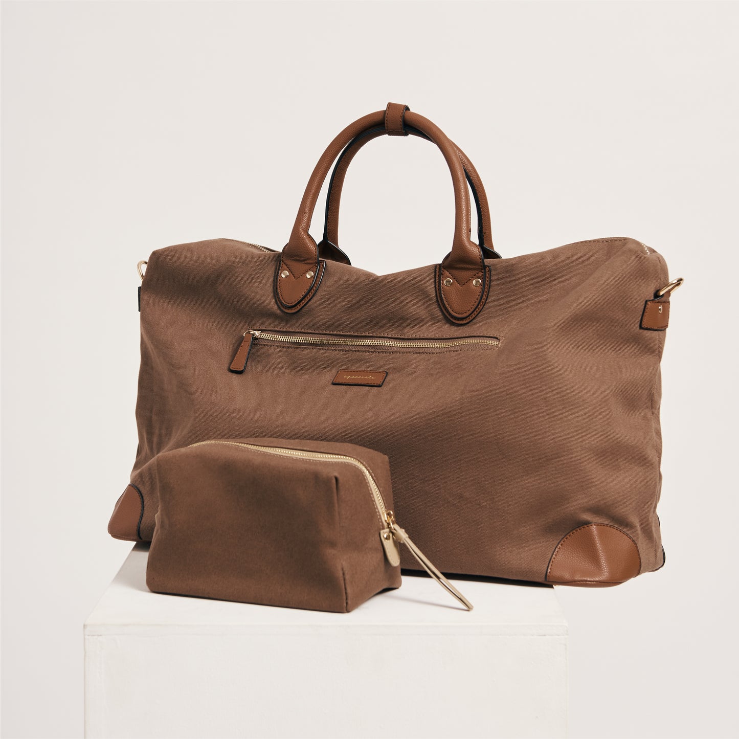 Brown travel bag