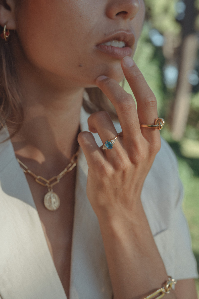 Anillo Petra azul